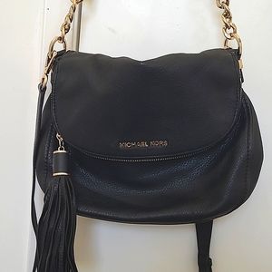 Michael Kors Bedford Black Leather Crossbody